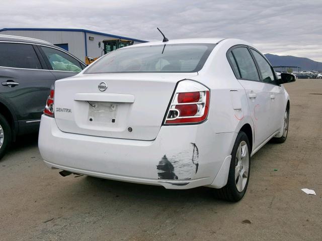 3N1AB61E38L682675 - 2008 NISSAN SENTRA 2.0 WHITE photo 4