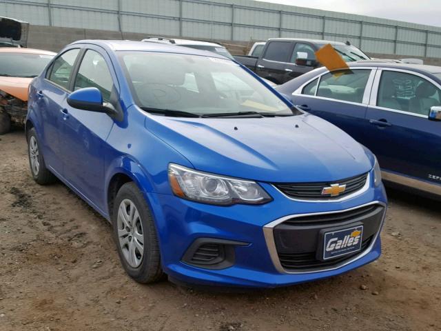1G1JB5SH7H4172828 - 2017 CHEVROLET SONIC LS BLUE photo 1