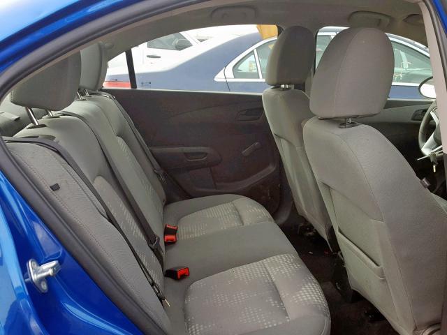 1G1JB5SH7H4172828 - 2017 CHEVROLET SONIC LS BLUE photo 6