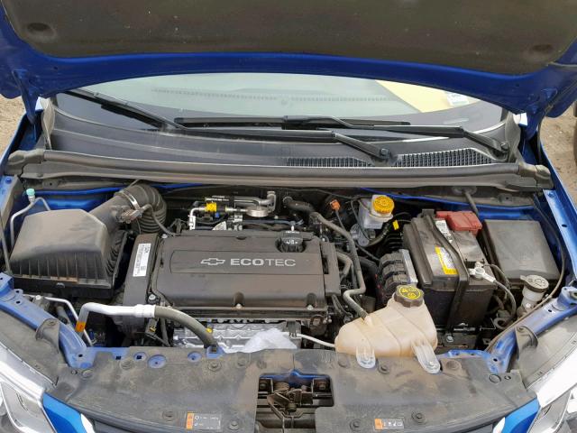 1G1JB5SH7H4172828 - 2017 CHEVROLET SONIC LS BLUE photo 7