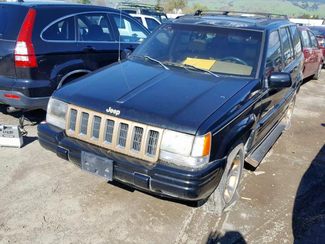 1J4GZ78Y5WC235633 - 1998 JEEP GRAND CHER BLACK photo 2