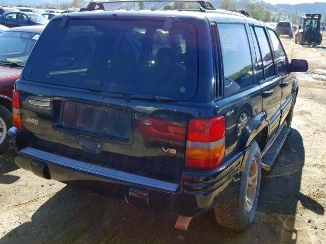 1J4GZ78Y5WC235633 - 1998 JEEP GRAND CHER BLACK photo 4