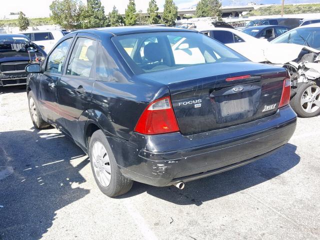 1FAFP34N47W364450 - 2007 FORD FOCUS ZX4 BLACK photo 3