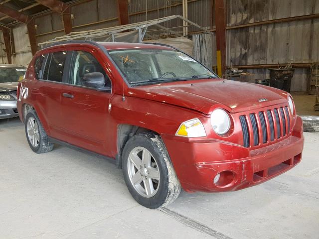 1J8FT47038D660996 - 2008 JEEP COMPASS SP RED photo 1