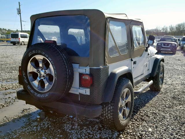 1J4FY19S2WP768716 - 1998 JEEP WRANGLER / WHITE photo 4