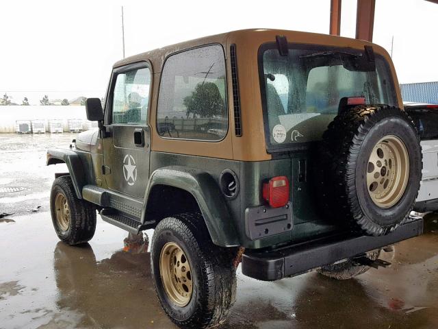 1J4FY49S0VP466423 - 1997 JEEP WRANGLER / GREEN photo 3