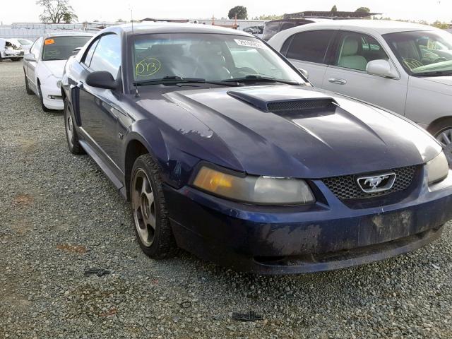 1FAFP42X13F339249 - 2003 FORD MUSTANG GT BLUE photo 1