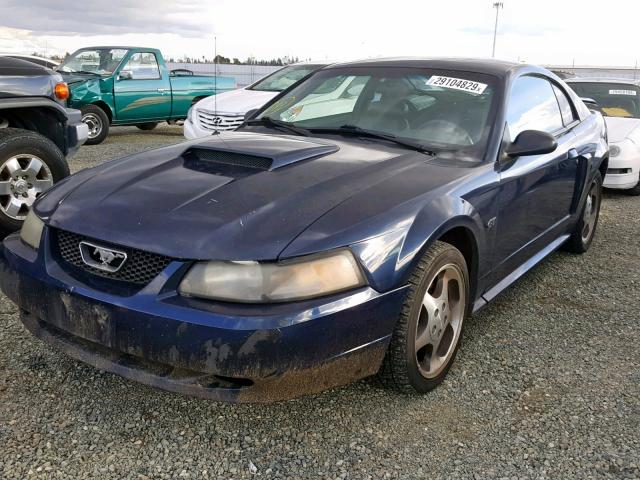 1FAFP42X13F339249 - 2003 FORD MUSTANG GT BLUE photo 2