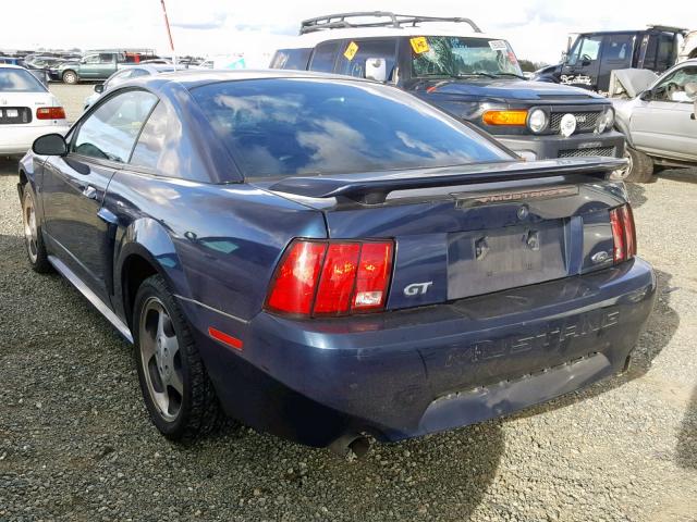 1FAFP42X13F339249 - 2003 FORD MUSTANG GT BLUE photo 3