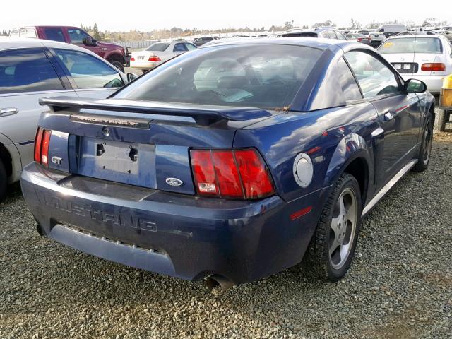 1FAFP42X13F339249 - 2003 FORD MUSTANG GT BLUE photo 4