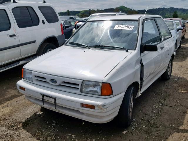 KNJPT06H1N6119129 - 1992 FORD FESTIVA GL WHITE photo 2