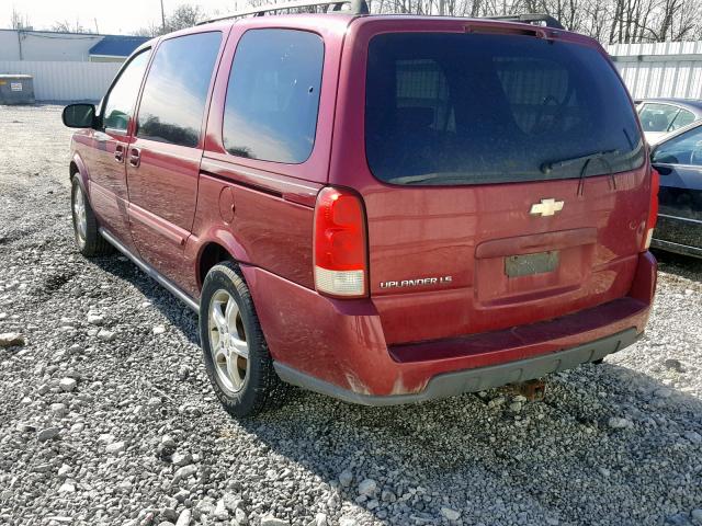 1GNDV23L35D206327 - 2005 CHEVROLET UPLANDER L 勃艮第红 照片 3