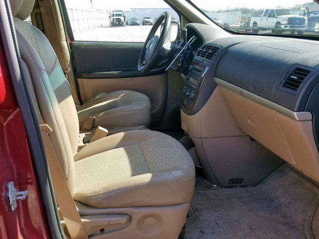 1GNDV23L35D206327 - 2005 CHEVROLET UPLANDER L 勃艮第红 照片 5