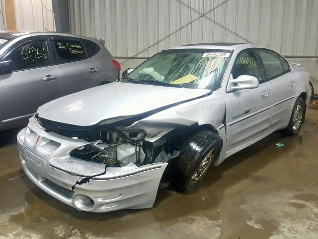 1G2NW52E22M522333 - 2002 PONTIAC GRAND AM G SILVER photo 2