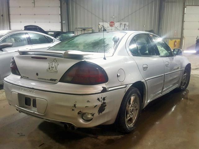 1G2NW52E22M522333 - 2002 PONTIAC GRAND AM G SILVER photo 4