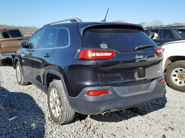 1C4PJLCS2EW228368 - 2014 JEEP CHEROKEE L BLACK photo 3