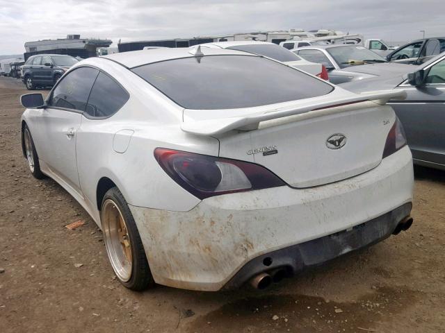 KMHHT6KD0AU017738 - 2010 HYUNDAI GENESIS CO WHITE photo 3