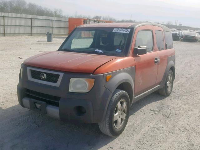 5J6YH17593L014253 - 2003 HONDA ELEMENT EX ORANGE photo 2