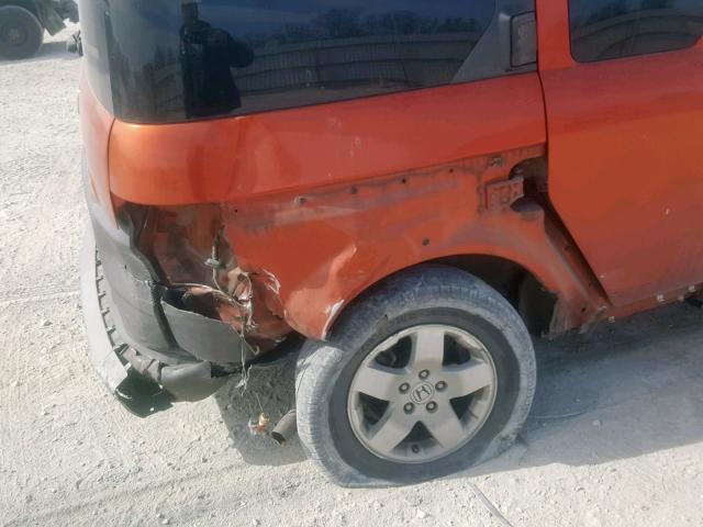 5J6YH17593L014253 - 2003 HONDA ELEMENT EX ORANGE photo 9