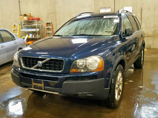 YV1CZ91H641057597 - 2004 VOLVO XC90 T6 BLUE photo 2