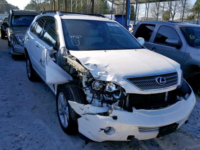 JTJHW31U882852596 - 2008 LEXUS RX 400H WHITE photo 1