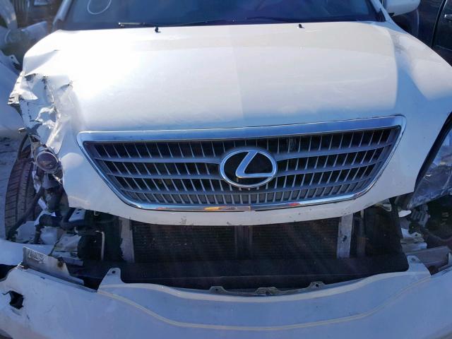 JTJHW31U882852596 - 2008 LEXUS RX 400H WHITE photo 7