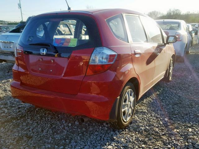 JHMGE8H35DC065782 - 2013 HONDA FIT RED photo 4