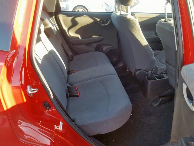 JHMGE8H35DC065782 - 2013 HONDA FIT RED photo 6