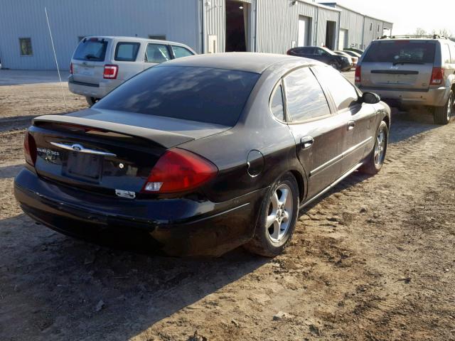 1FAFP55U61G220448 - 2001 FORD TAURUS SES BLACK photo 4