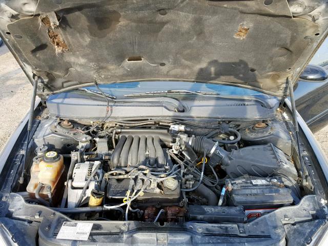 1FAFP55U61G220448 - 2001 FORD TAURUS SES BLACK photo 7