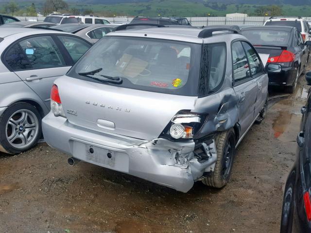 JF1GG655X4H816535 - 2004 SUBARU IMPREZA TS GRAY photo 4