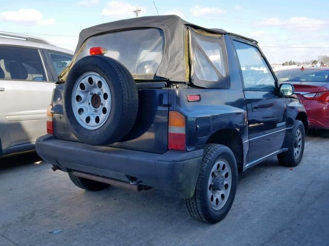 2S3TC02C4T6409577 - 1996 SUZUKI SIDEKICK J BLACK photo 4