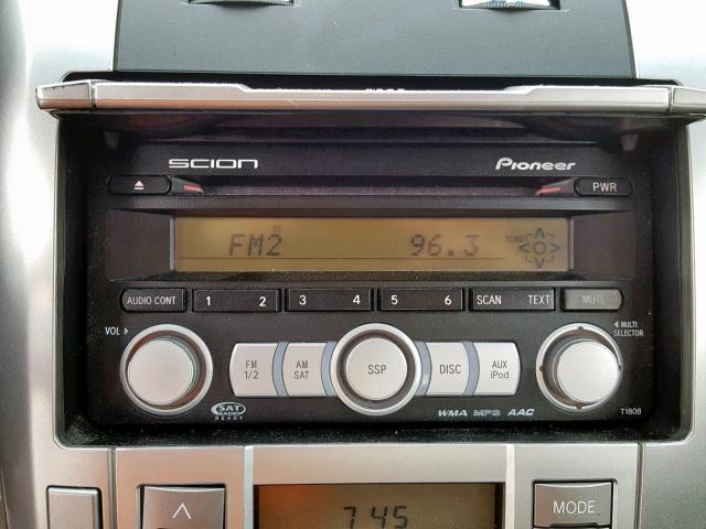 JTKDE3B77A0320330 - 2010 TOYOTA SCION TC გრაფიტი ფოტო 9