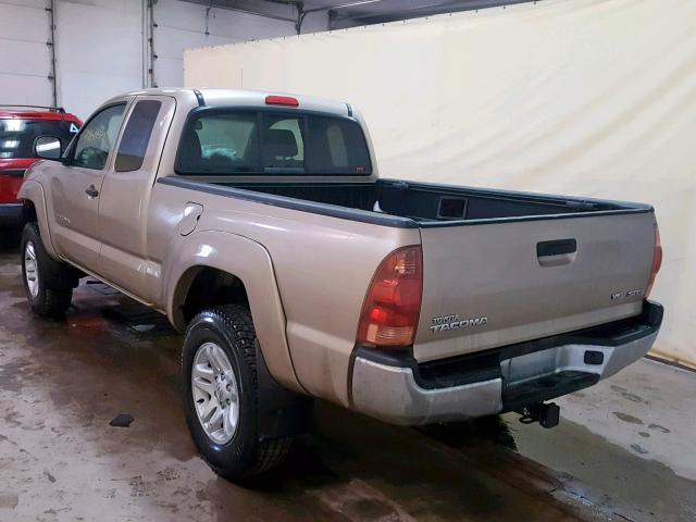 5TEUU42N15Z113906 - 2005 TOYOTA TACOMA ACC TAN photo 3