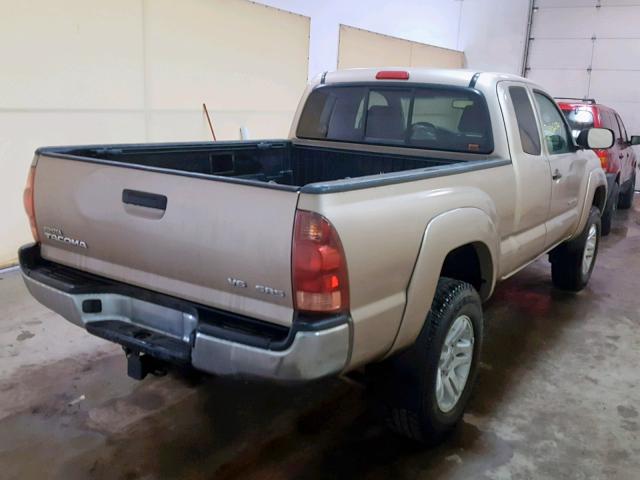 5TEUU42N15Z113906 - 2005 TOYOTA TACOMA ACC TAN photo 4