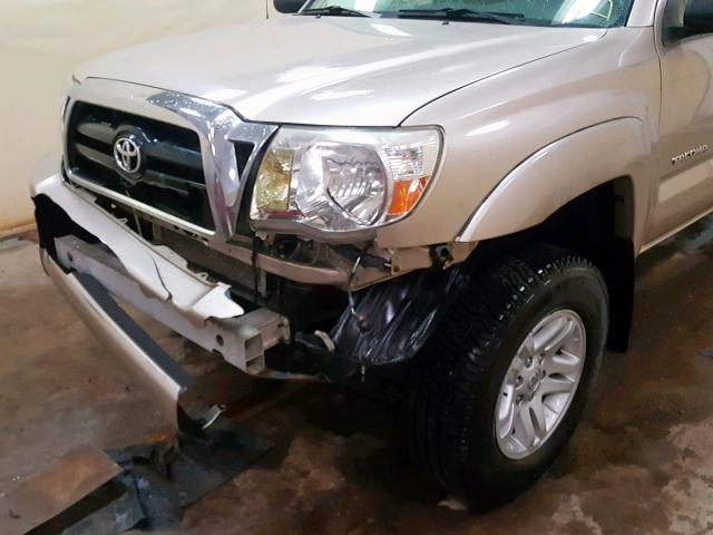 5TEUU42N15Z113906 - 2005 TOYOTA TACOMA ACC TAN photo 9