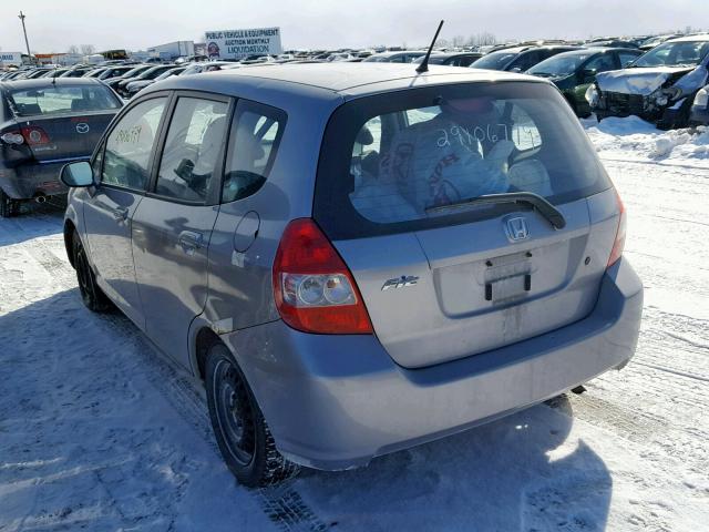 JHMGD38468S806483 - 2008 HONDA FIT SILVER photo 3