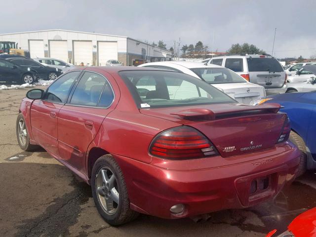 1G2NF52E24M649733 - 2004 PONTIAC GRAND AM S RED photo 3