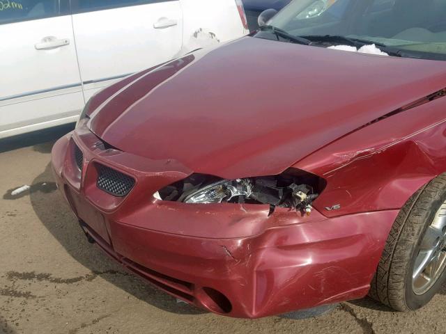 1G2NF52E24M649733 - 2004 PONTIAC GRAND AM S RED photo 9