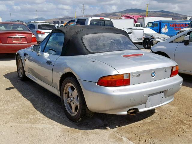 4USCH7329TLB65847 - 1996 BMW Z3 1.9 SILVER photo 3