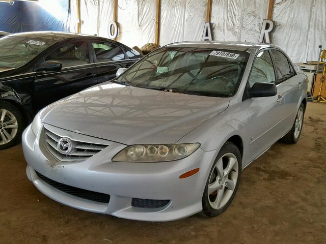 1YVHP80D955M01499 - 2005 MAZDA 6 S SILVER photo 2