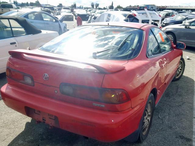 JH4DC2381VS002341 - 1997 ACURA INTEGRA GS RED photo 4