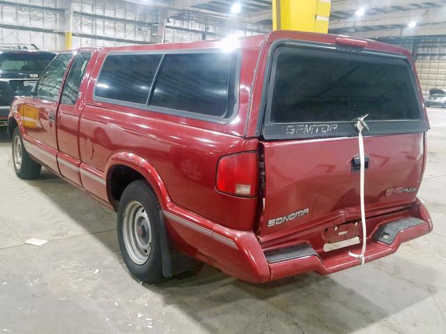 1GTCS1946V8523616 - 1997 GMC SONOMA RED photo 3