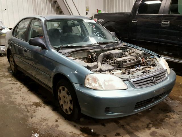 2HGEJ6612YH593634 - 2000 HONDA CIVIC BASE Mavi foto 1