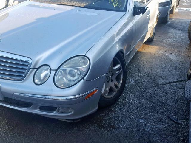 WDBUF65J03A282416 - 2003 MERCEDES-BENZ E 320 SILVER photo 9