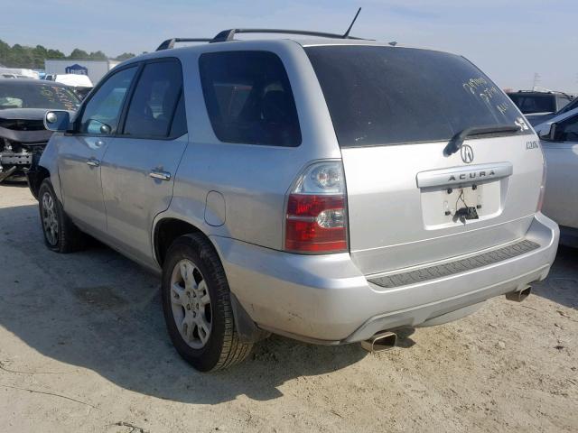 2HNYD18624H562273 - 2004 ACURA MDX TOURIN SILVER photo 3