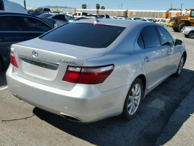 JTHGL46F675009614 - 2007 LEXUS LS 460L SILVER photo 4