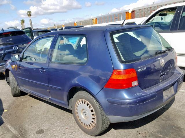 WVWBC21J0YW630466 - 2000 VOLKSWAGEN GOLF GL BLUE photo 3