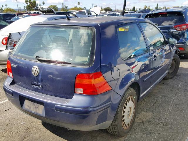 WVWBC21J0YW630466 - 2000 VOLKSWAGEN GOLF GL BLUE photo 4