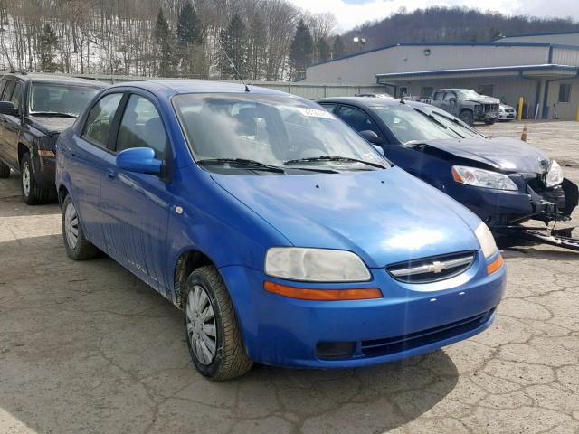 KL1TD52645B329643 - 2005 CHEVROLET AVEO BASE Көк фото 1